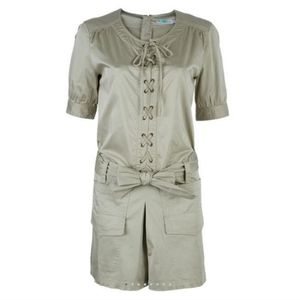 See by Chloe Beige Tie-up Romper. Size M